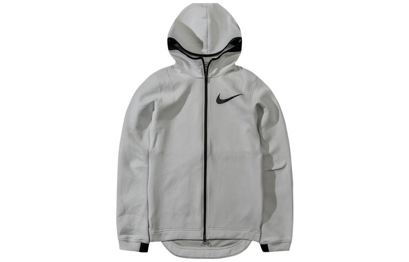 Nike  Grey Zip-Up Hoodie Jacket - Casual Sportswear 856439-002