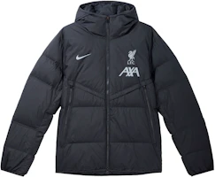 Nike Lightweight Hooded Puffer Jacket with Logo Print - Black FD7140-061 Nike Lightweight Hooded Puffer Jacket with Logo Print - Black FD7140-061