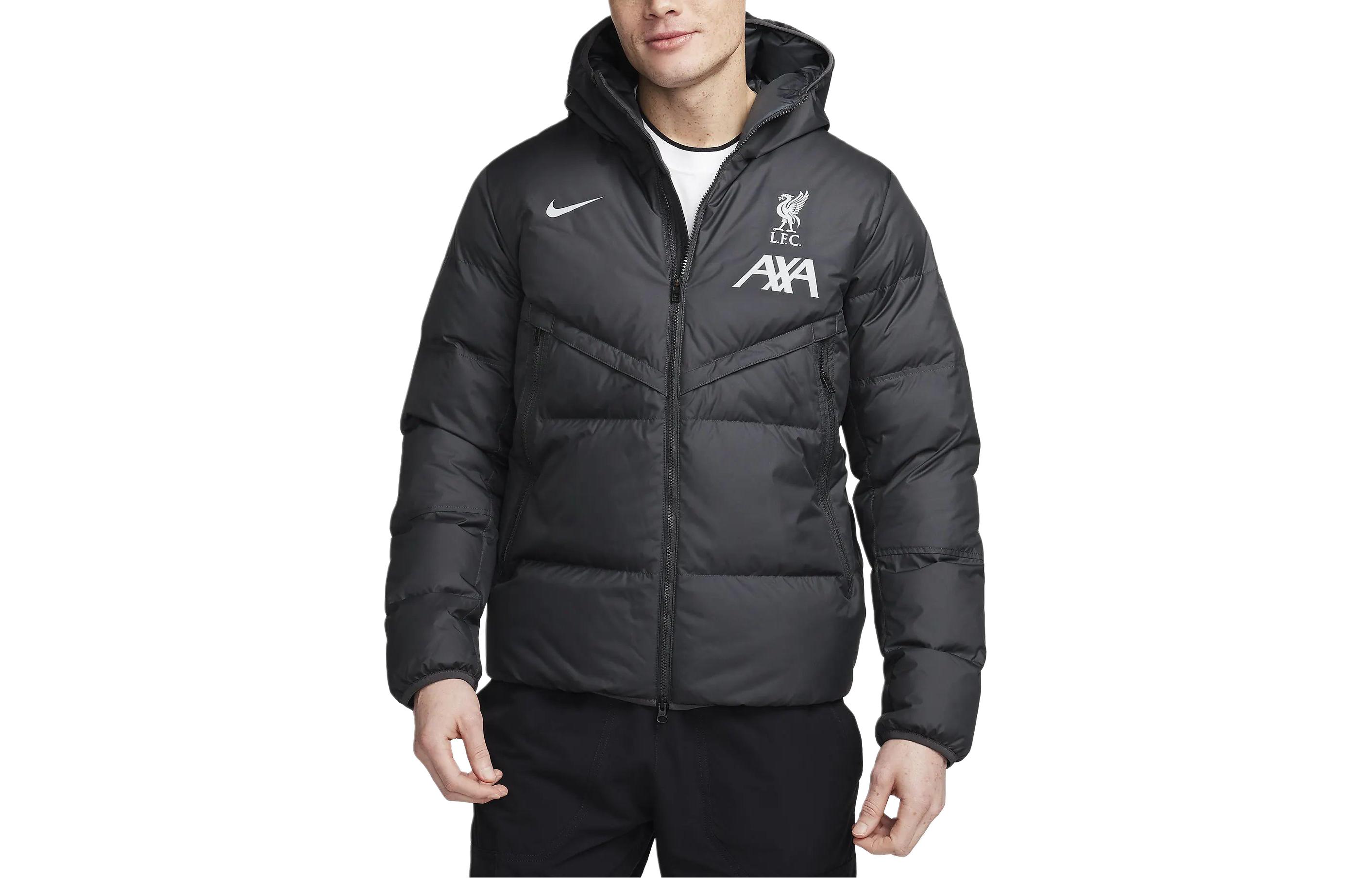 Nike  Lightweight Hooded Puffer Jacket with Logo Print - Black FD7140-061 圖 2
