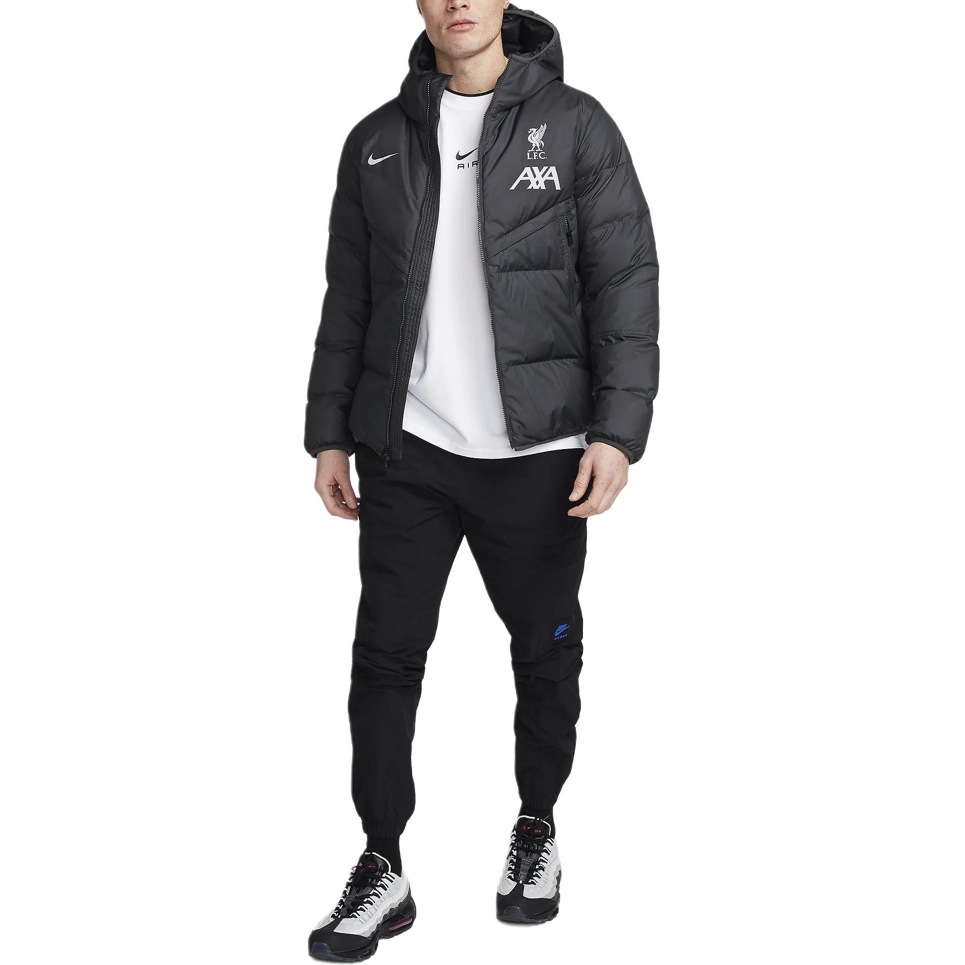 Nike  Lightweight Hooded Puffer Jacket with Logo Print - Black FD7140-061 圖 3