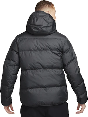 Nike Lightweight Hooded Puffer Jacket with Logo Print - Black FD7140-061 Purchase Nike Lightweight Hooded Puffer Jacket with Logo Print - Black FD7140-061