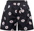 Lookbook Nike Little Daisy All-Over Print Drawstring Shorts Black Comfortable Fit DM6910-010