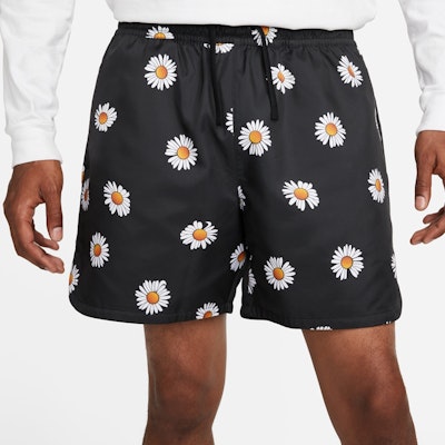 Nike Little Daisy All-Over Print Drawstring Shorts Black Comfortable Fit DM6910-010 Purchase Nike Little Daisy All-Over Print Drawstring Shorts Black Comfortable Fit DM6910-010