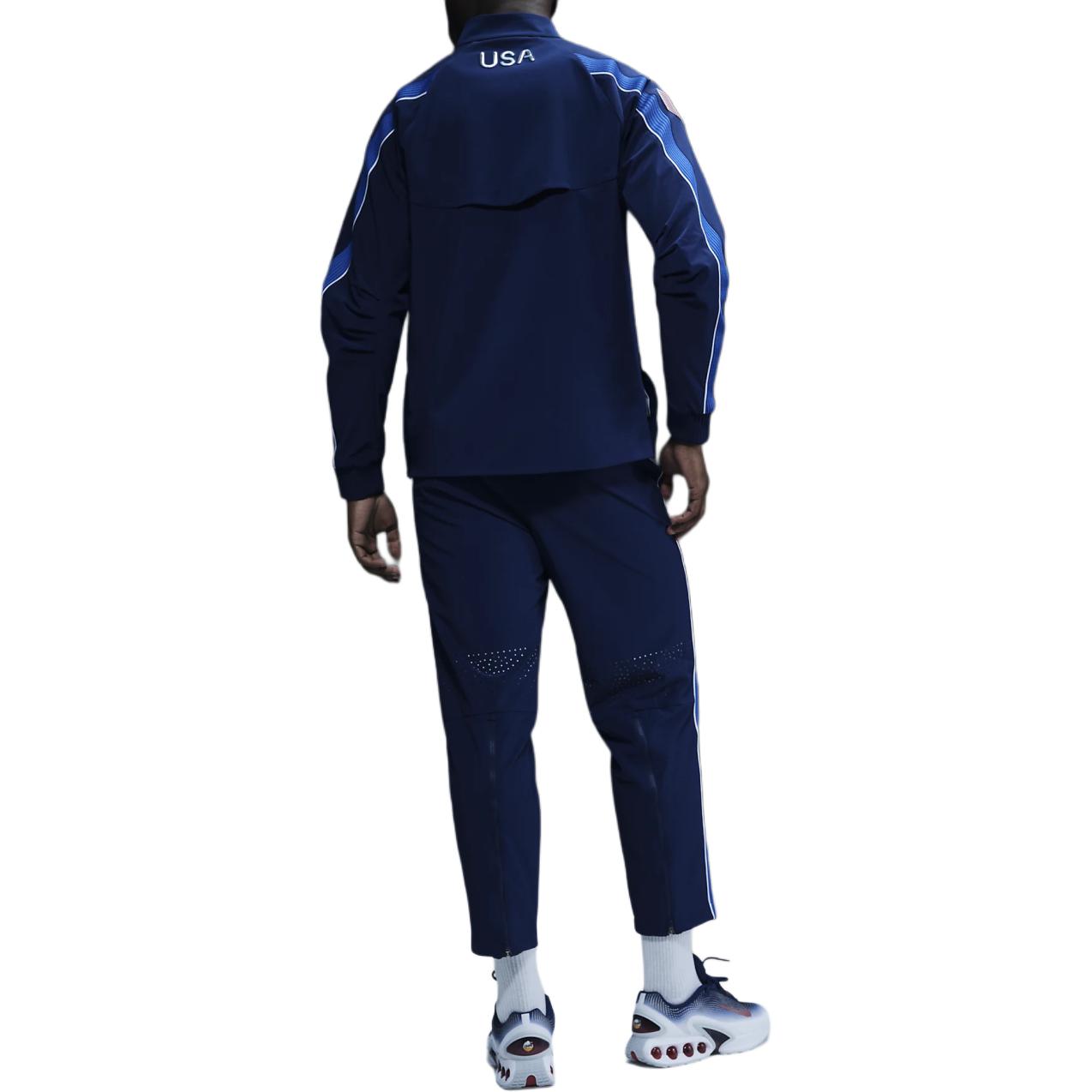 Shop Chaqueta Azul Nike con Logo Bordado, Cremallera y Manga Larga. DZ3559-492