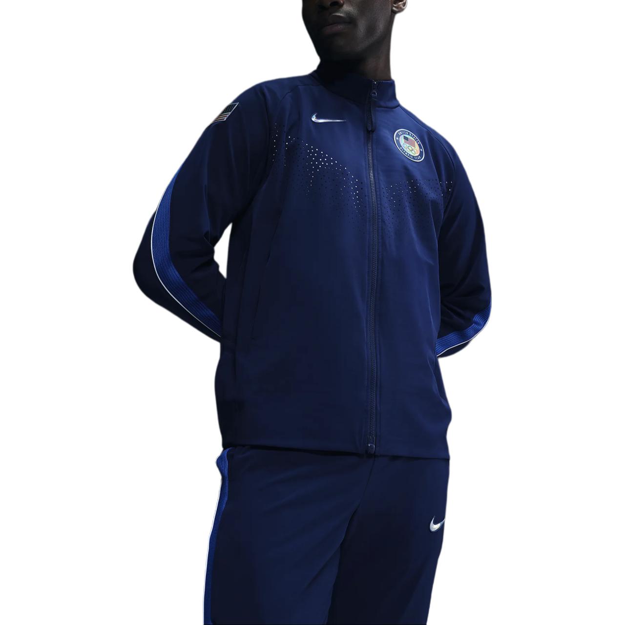 Purchase Chaqueta Azul Nike con Logo Bordado, Cremallera y Manga Larga. DZ3559-492