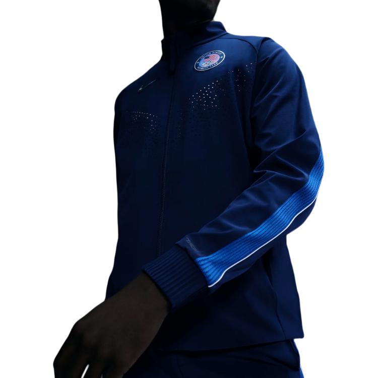 Details for Chaqueta Azul Nike con Logo Bordado, Cremallera y Manga Larga. DZ3559-492