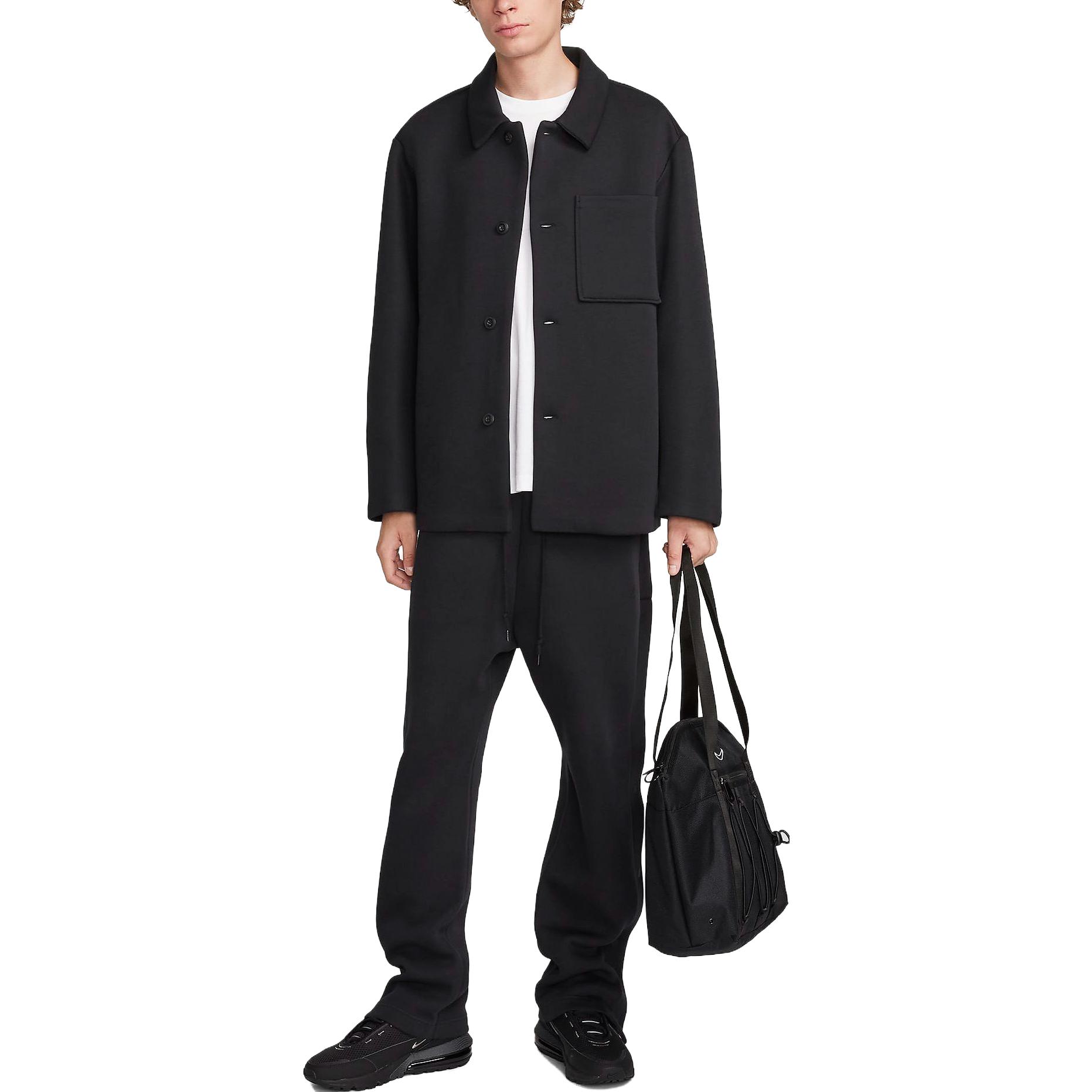 Lookbook Nike  Loose Fit Straight Casual Pants Black FB8014-010