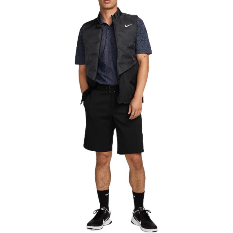 Shop 耐克多色无袖拉链背心对比色立领 FQ0448-010