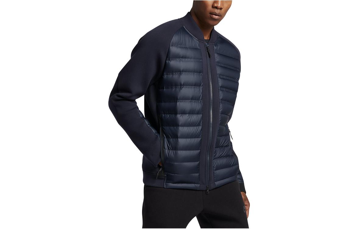 Order Nike 拼布立領羽絨外套 藍色 806846-451