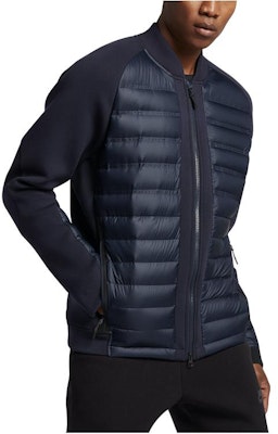 Nike Patchwork Stand Collar Puffer Jacket Blue 806846-451 Order Nike Patchwork Stand Collar Puffer Jacket Blue 806846-451