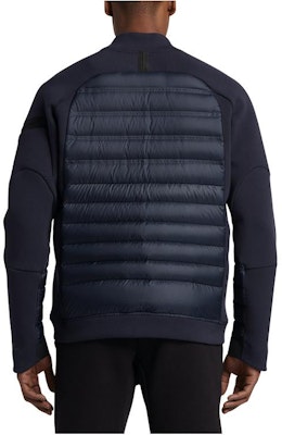 Nike Patchwork Stand Collar Puffer Jacket Blue 806846-451 Lookbook Nike Patchwork Stand Collar Puffer Jacket Blue 806846-451