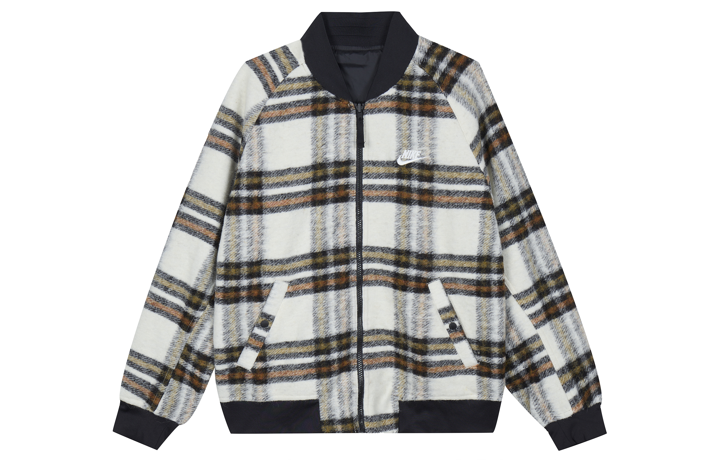 Order Nike  Plaid Reversible Loose-Fit Jacket Brown DR6864-104