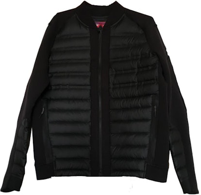 Nike Puffer Jacket with Stand Collar and Zipper Black 806846-010 Order Nike Puffer Jacket with Stand Collar and Zipper Black 806846-010