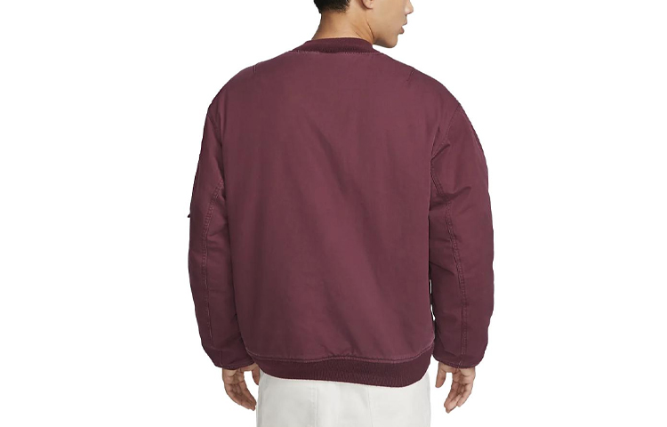 Nike  Red Loose Fit Long Sleeve Jacket with Solid Logo Design DX0681-681 圖 3