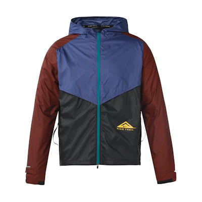 Nike Reflective Logo Colorblock Zip-Up Hooded Jacket Purple Black Spring CZ9055-510