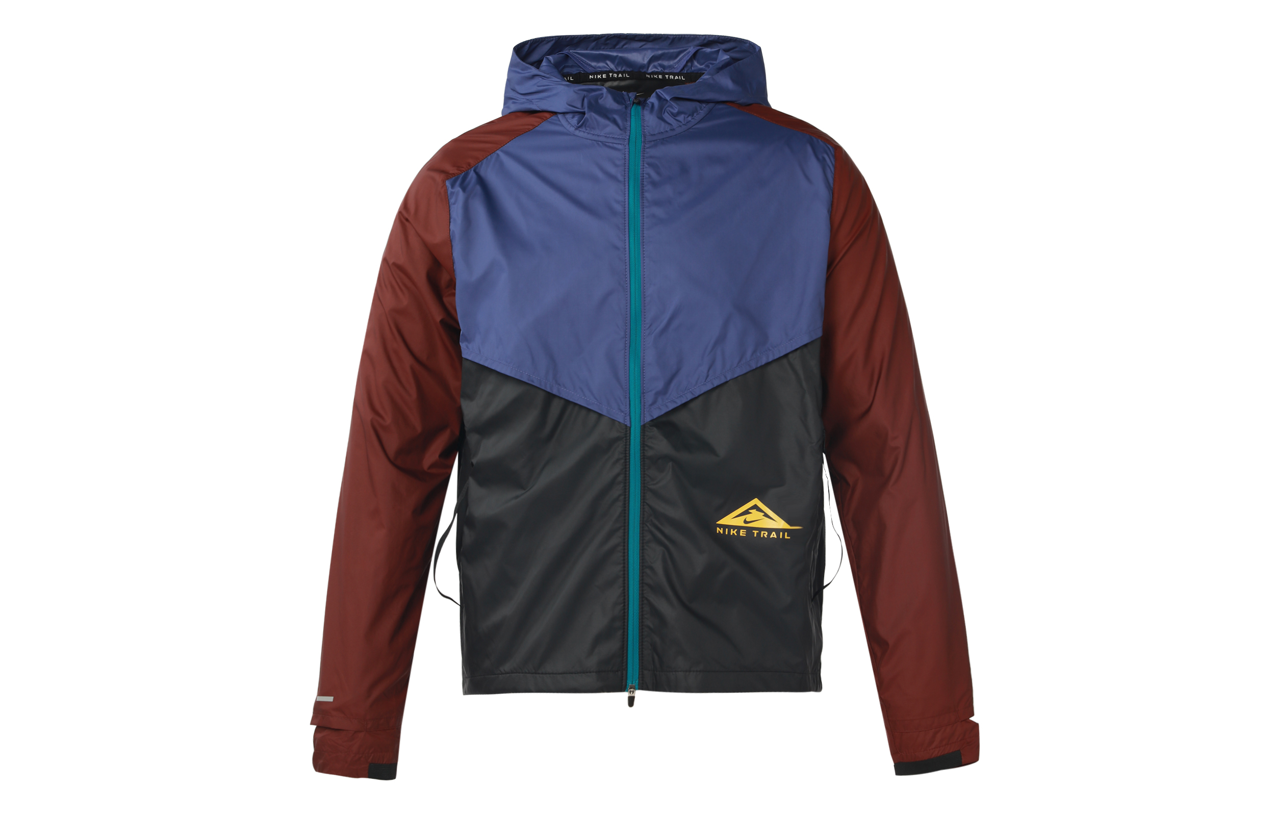 Nike  Reflective Logo Colorblock Zip-Up Hooded Jacket Purple Black Spring CZ9055-510 圖 2