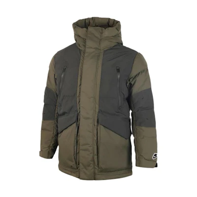 Nike Removable Hood Durable Warm Down Jacket Dark Green CU4393-222