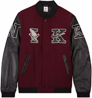 Nike Retro College Style Leather Jacket Brown/Black FQ0299-681 Nike Retro College Style Leather Jacket Brown/Black FQ0299-681