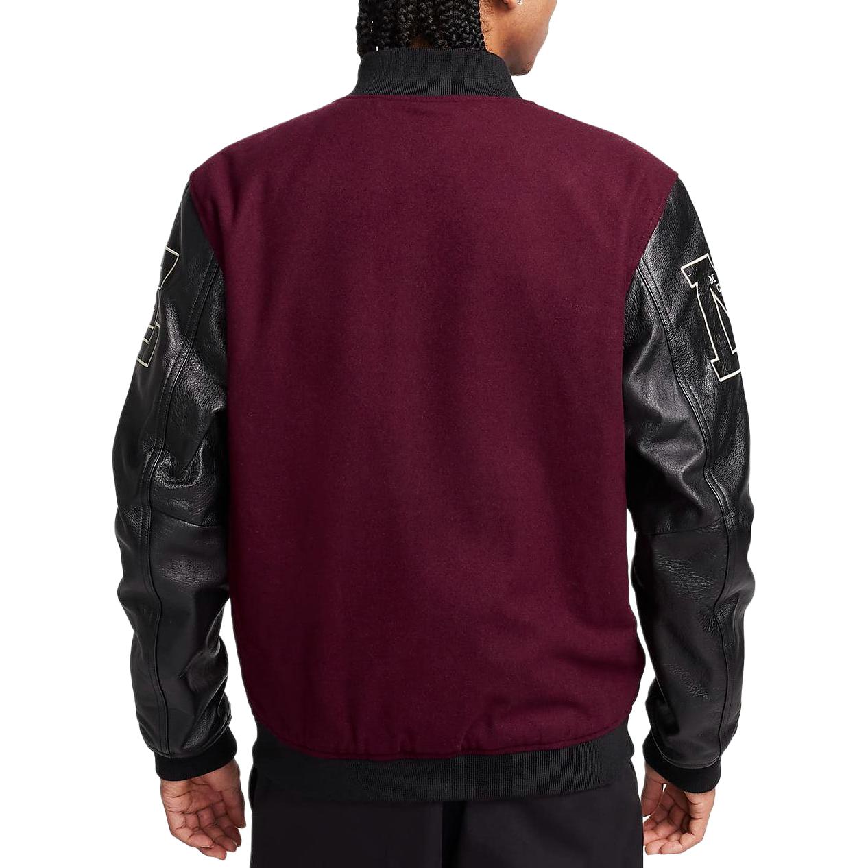 Shop Chaqueta de Cuero Estilo Retro Universitario Nike Marrón/Negro. FQ0299-681