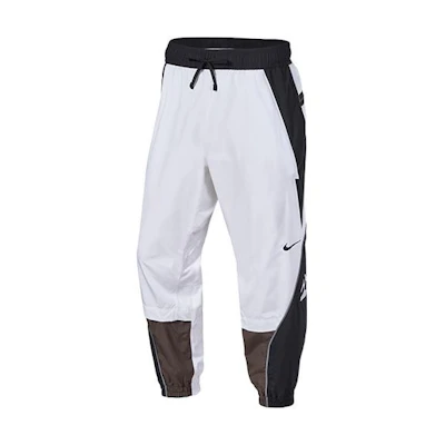 Nike Retro Colorblock Logo Print Knit Track Pants - White CU0468-100