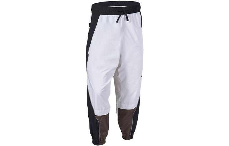 Shop ナイキ レトロ カラーブロック ロゴ プリント ニット トラックパンツ - ホワイト CU0468-100