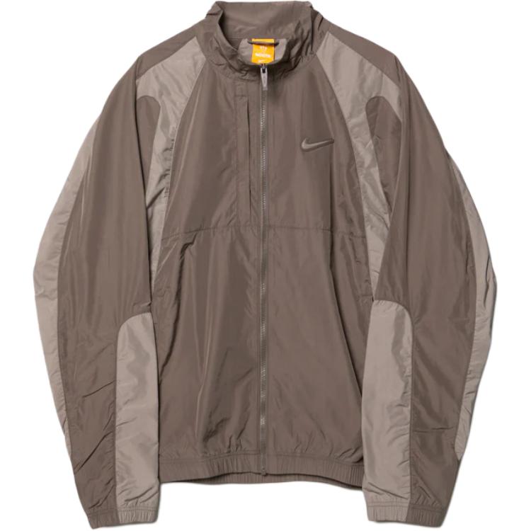 Nike  Retro Colorblock Track Jacket Gray Full-Zip Long Sleeve FN7666-040