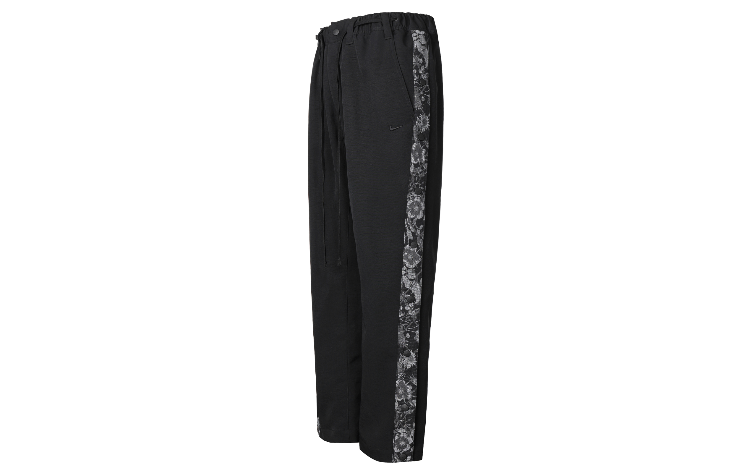 Nike  Retro Lace-Up Snap Button Knit Track Pants Black FN2677-010
