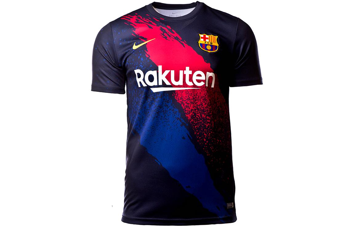 Nike  Retro Soccer Jersey Black Short Sleeve with Letter Logo Print. AO7531-452