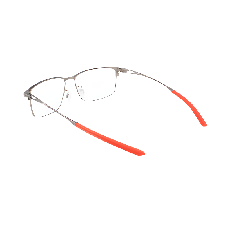 Details for 耐克银色矩形钛金属运动日常两用眼镜 6047LB071