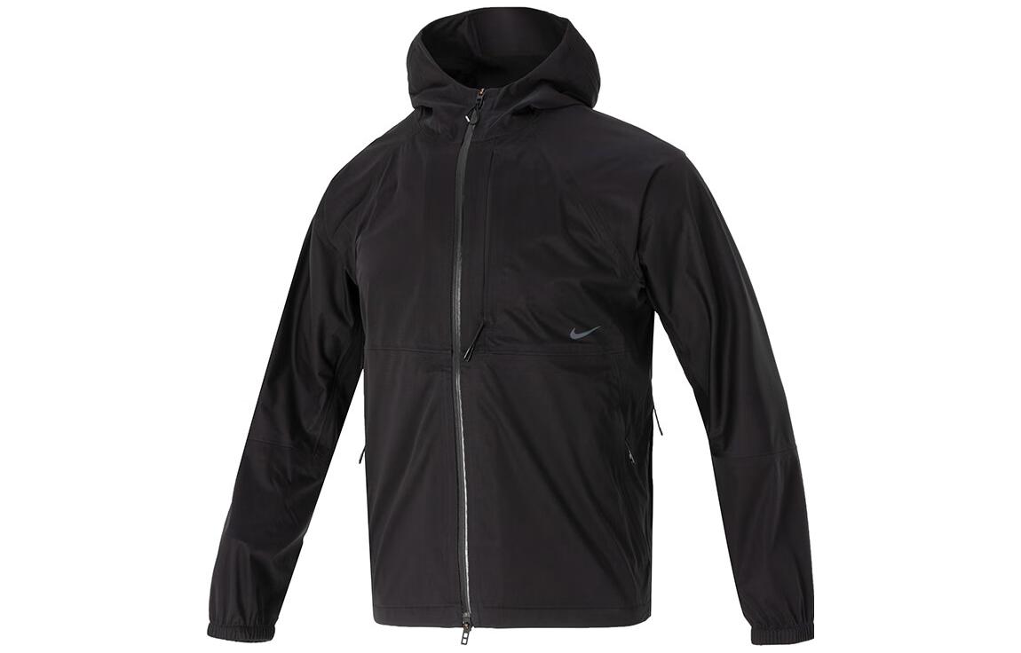 Nike  Solid Black Windbreaker Jacket with Hood FD0292-010