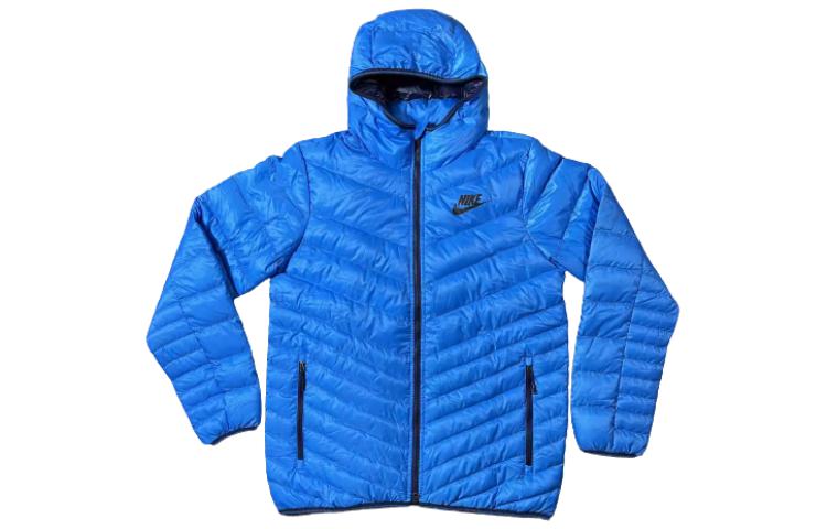 Nike  Solid Blue Hooded Zip Puffer Jacket 541457-406 圖 2