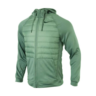 Nike Solid Color Green Zip-Up Hoodie Jacket Casual Wear BV6299-337