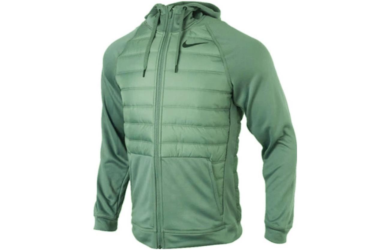 Order Nike Jaket Hoodie Resleting Warna Hijau Solid untuk Gaya Santai BV6299-337