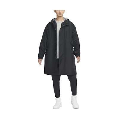 Nike Solid Color Loose Fit Hoodie 2-In-1 Jacket Black DQ4282-010