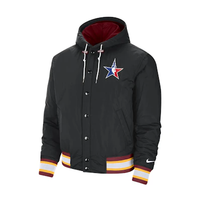 Nike Solid Color Ribbed Hoodie Jacket - Black DH9534-010