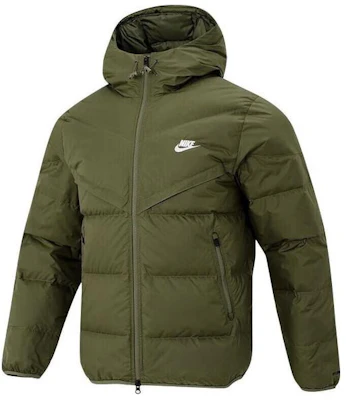 Nike 綠色連帽純色短版羽絨外套 FZ1103-222 Buy Nike 綠色連帽純色短版羽絨外套 FZ1103-222