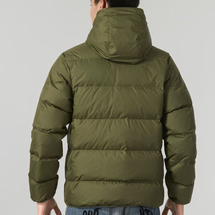 Cheap Nike 綠色連帽純色短版羽絨外套 FZ1103-222
