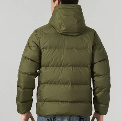 Nike 綠色連帽純色短版羽絨外套 FZ1103-222 Cheap Nike 綠色連帽純色短版羽絨外套 FZ1103-222