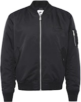 Nike Solid Color Zip-Up Bomber Jacket Black DV9892-010 Nike Solid Color Zip-Up Bomber Jacket Black DV9892-010