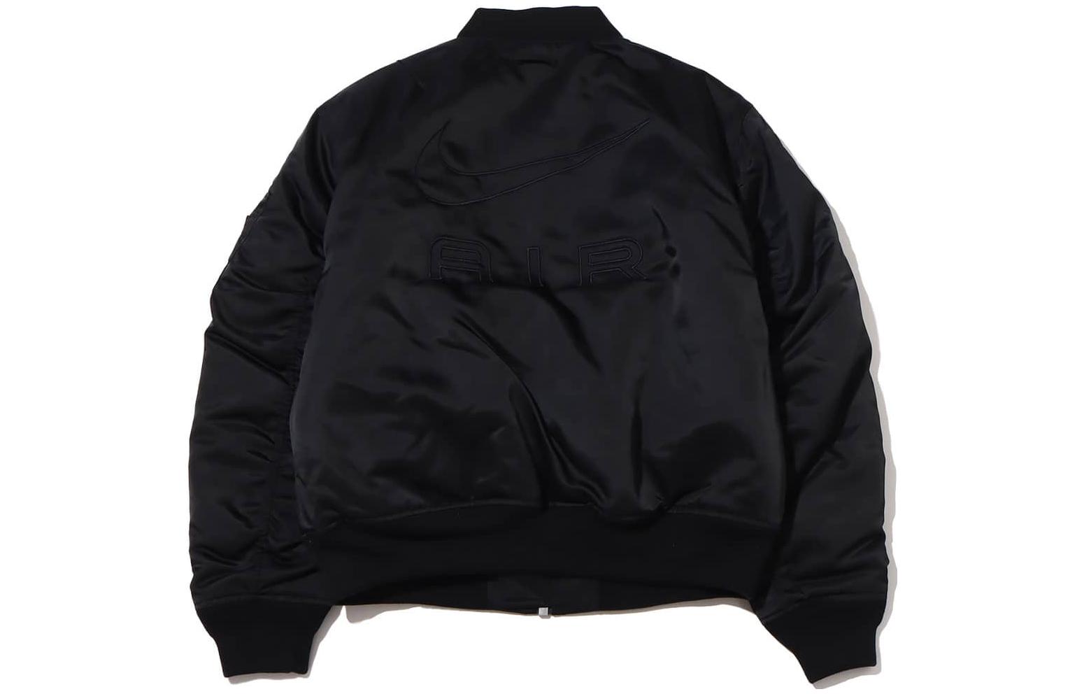 Lookbook Nike Jaket Bomber Zip-Up Warna Hitam Pejal DV9892-010