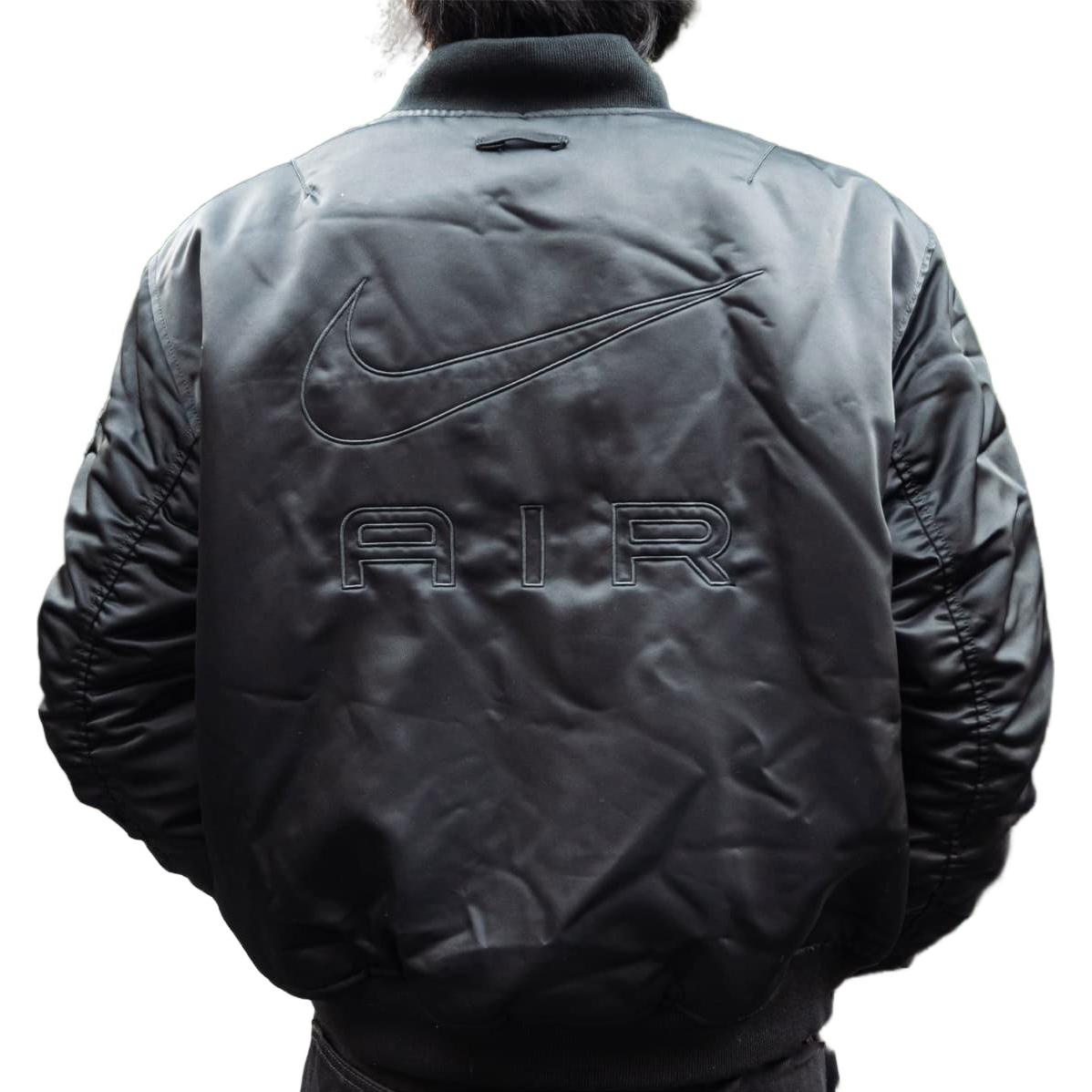 Purchase Nike Jaket Bomber Zip-Up Warna Hitam Pejal DV9892-010