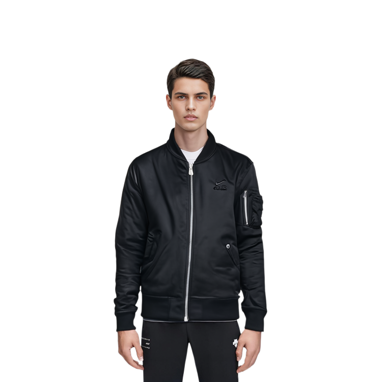 Details for Nike Jaket Bomber Zip-Up Warna Hitam Pejal DV9892-010