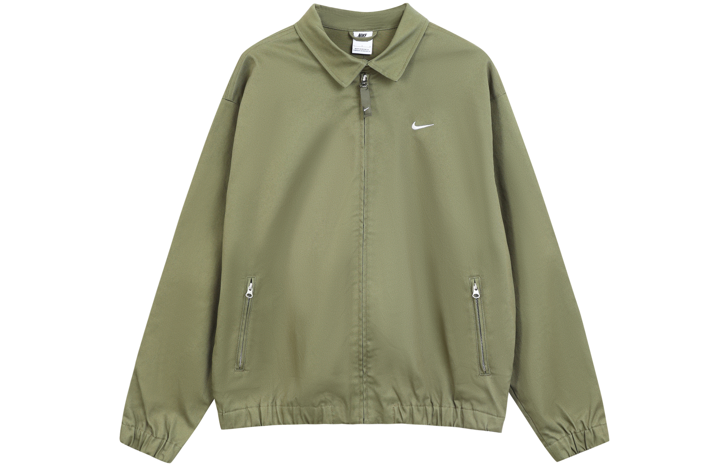Nike  Solid Logo Casual Green Polo Jacket. DQ6335-222 圖 2