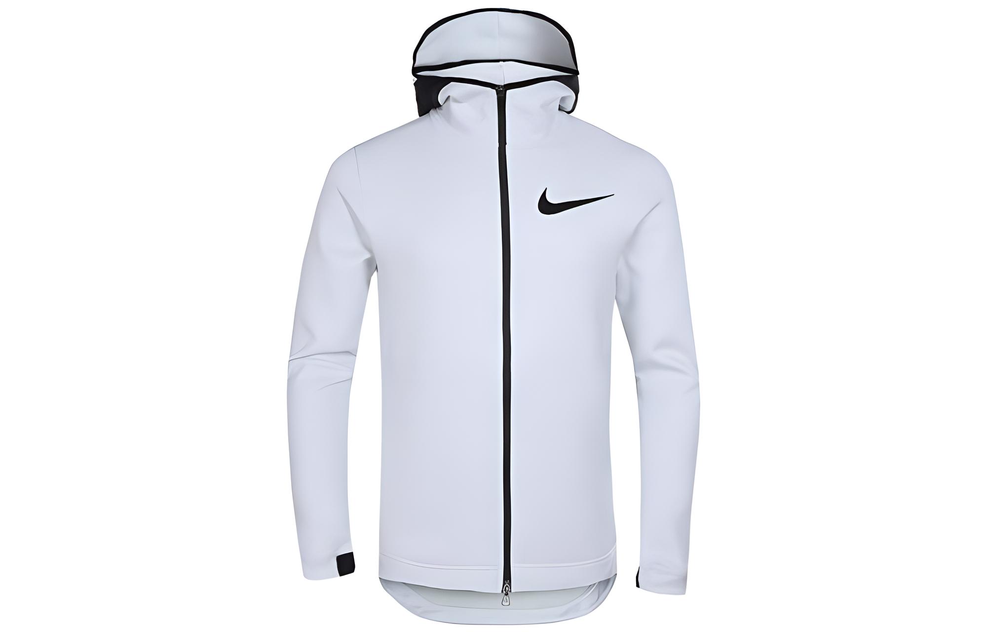 Nike  Solid Logo Hoodie Jacket White 856439-100