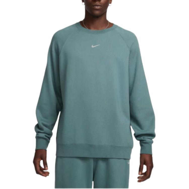 Purchase Nike  Solid Logo Print Raglan Crewneck Sweatshirt Mineral Slate FN8160-382