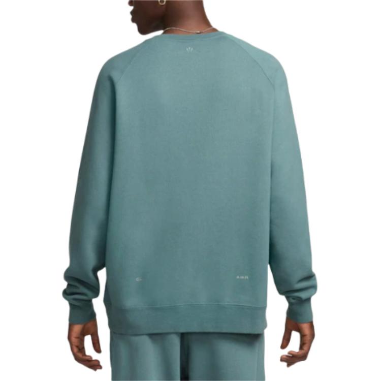 Details for Nike  Solid Logo Print Raglan Crewneck Sweatshirt Mineral Slate FN8160-382