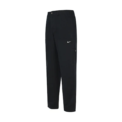 Nike Solid Logo Print Straight Leg Cargo Pants - Black. DQ5180-010