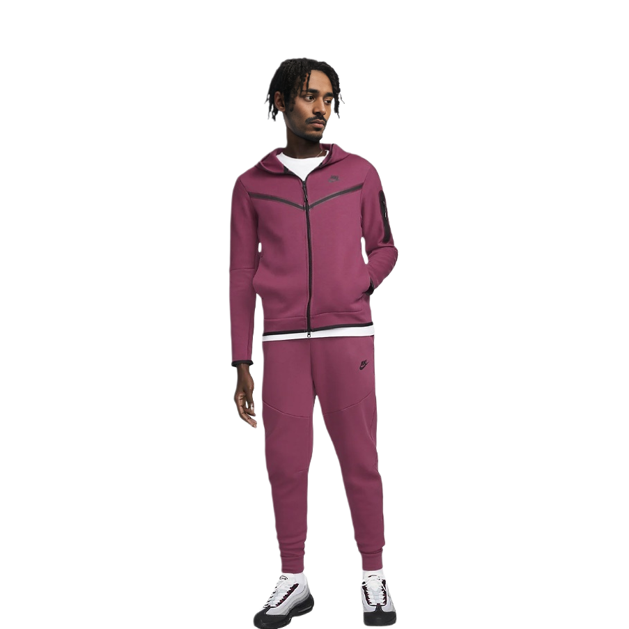 Nike  Solid Logo Zip Hoodie in Brick Red Color CU4489-653 圖 4