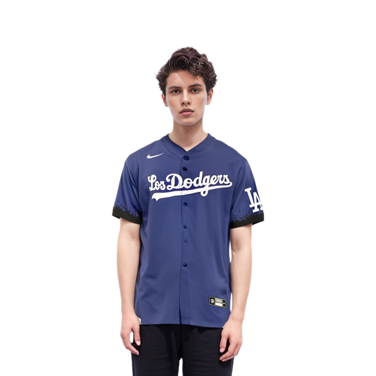 Details for 耐克V领休闲短袖T恤 深蓝色 T770LDCCLD7-B35