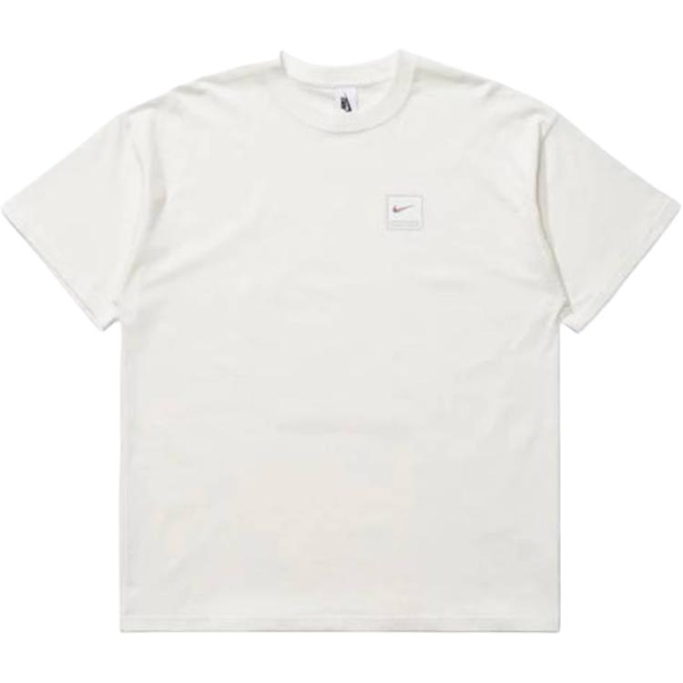 Nike  White Logo Print Crew Neck Short Sleeve T-Shirt CK2336-133